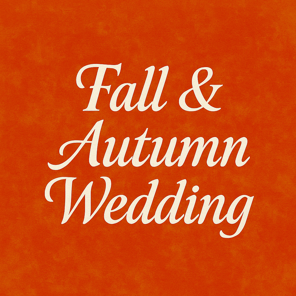 Fall and Autumn Wedding