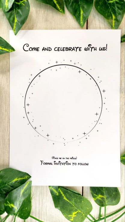 Castle Save the Date Magnet – Fantasy Wedding Invitation • Fairytale Wood Magnet • Whimsical Nerdy Wedding • Magical Kingdom Wood Magnet