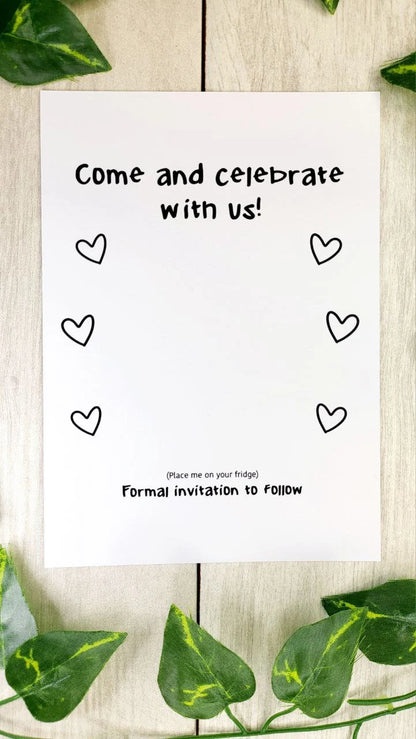 Cassette Tape Save the Date Magnet • Retro Wedding Invitation • 90s Themed Wood Magnet + Card • Cheap & Personalized Wedding Announcements