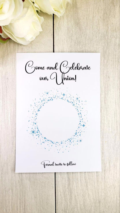 Princess Save the Date Magnet • Fairy Tale Wedding Magnet • Royal Wedding Favors • Custom Wood Crown Magnet • Fantasy-Inspired Save the Date