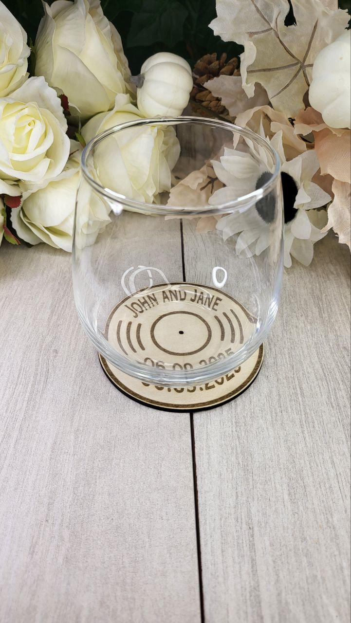 Record Coaster wedding favors for guests, Retro wedding favor, personalized Rustic wedding favor coasters