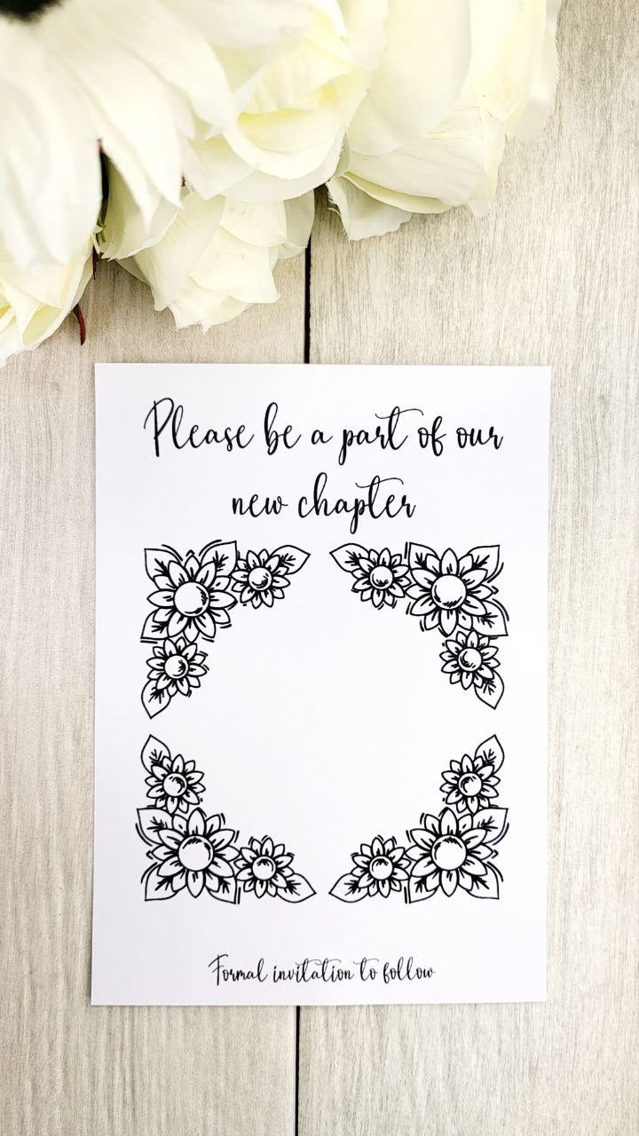 Book Stack Save the Date Magnet • Fantasy Wedding Magnet • Nerdy Book Themed Wedding • Custom Wood Magnet for Harry Potter or Literary Fans