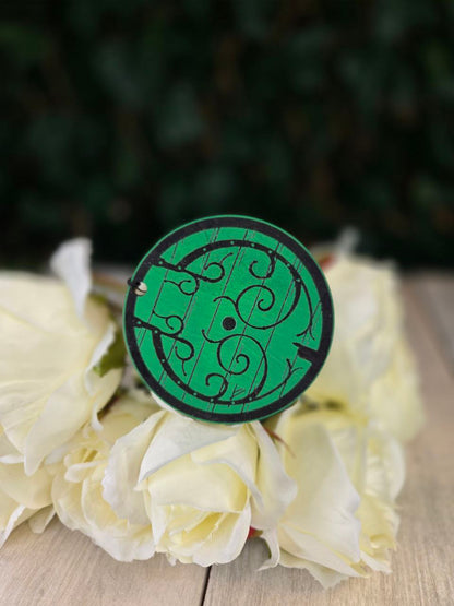 Green Door Fantasy Wedding Save The Date Magnets, Save the Date Elegant Wedding Invitations Custom Wooden Magnet