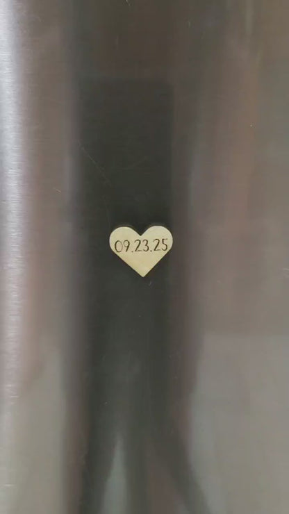 Puzzle Save the Date Magnet - Rustic Wood Jigsaw Favor