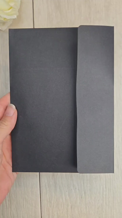 Moon Phase Save the Date Magnet • Celestial Wedding Invitation • Witchy Gothic Wedding Favor • Halloween Wedding Magnet Card